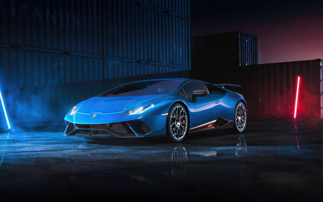 blue lamborghini huracan 4k b4 1280x800 1