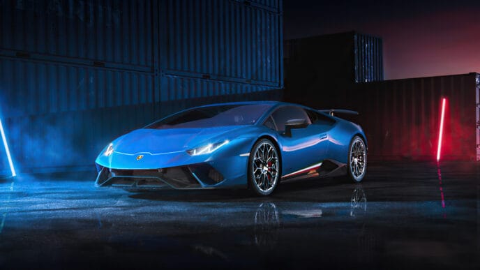 blue lamborghini huracan 4k b4 1280x800 1