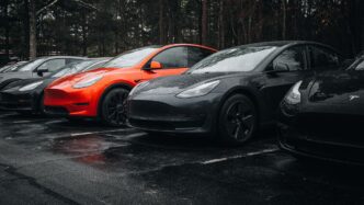 tesla car black 739358 1280x720